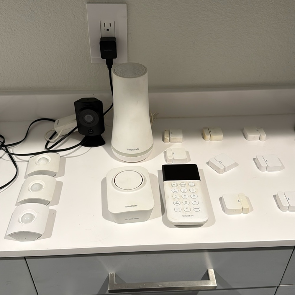 Huge SimpliSafe Security System in White